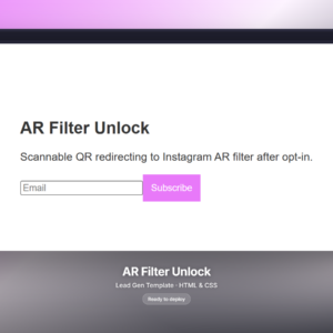 AR Filter Unlock