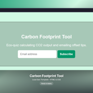 Carbon Footprint Tool