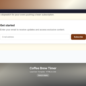 Coffee Brew Timer