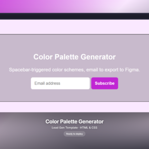 Color Palette Generator