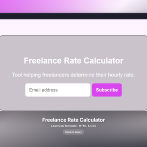 Freelance Rate Calculator