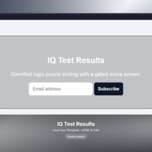 IQ Test Results