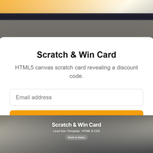 Scratch & Win Card