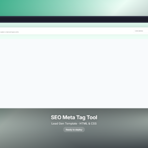 SEO Meta Tag Tool