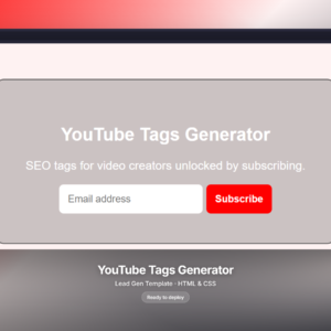 YouTube Tags Generator